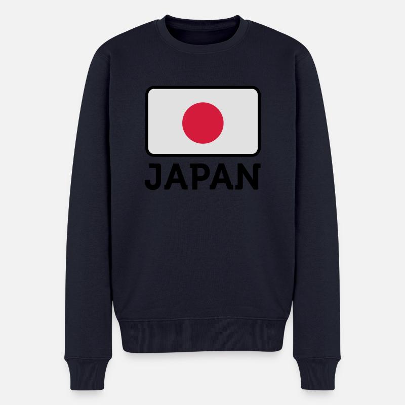 Drapeau national du Japon - Pull Premium bio Homme - bleu marine