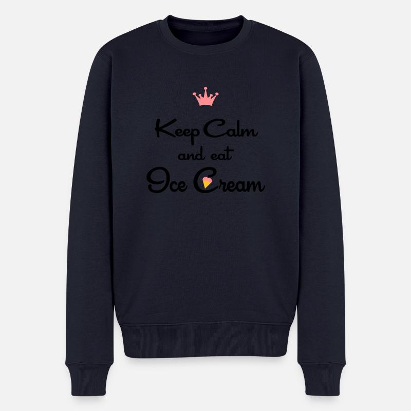 eis - Männer Premium Bio Pullover - Navy