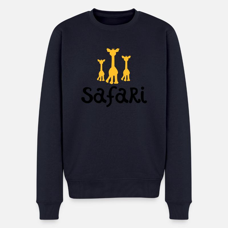 safari - Männer Premium Bio Pullover - Navy