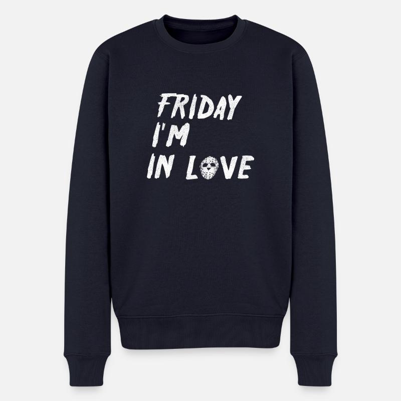 Freitag Ich bin verliebt - Männer Premium Bio Pullover - Navy