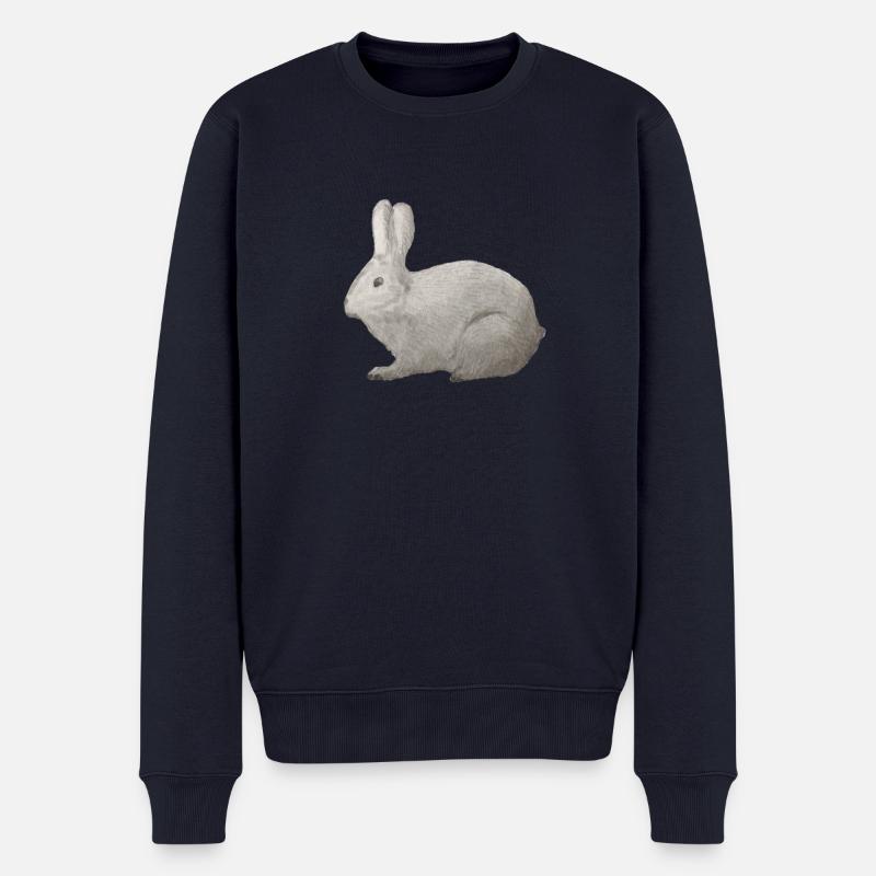 Hase - Männer Premium Bio Pullover - Navy