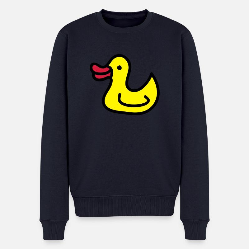 Entchen - Ente 3 - Männer Premium Bio Pullover - Navy