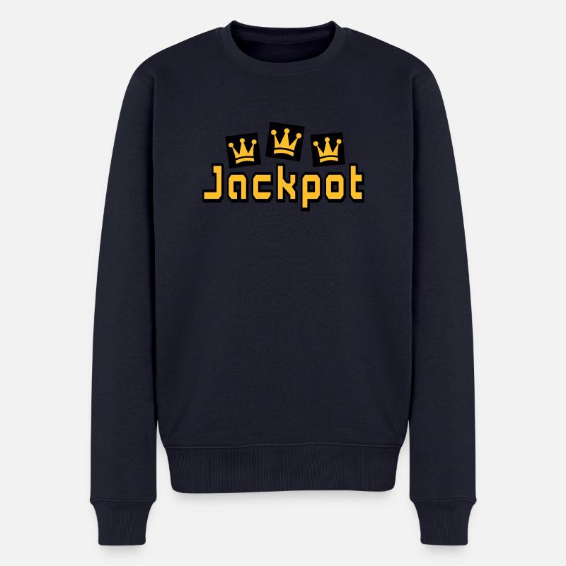 jackpot - Økologisk premium-sweatshirt til mænd - navy
