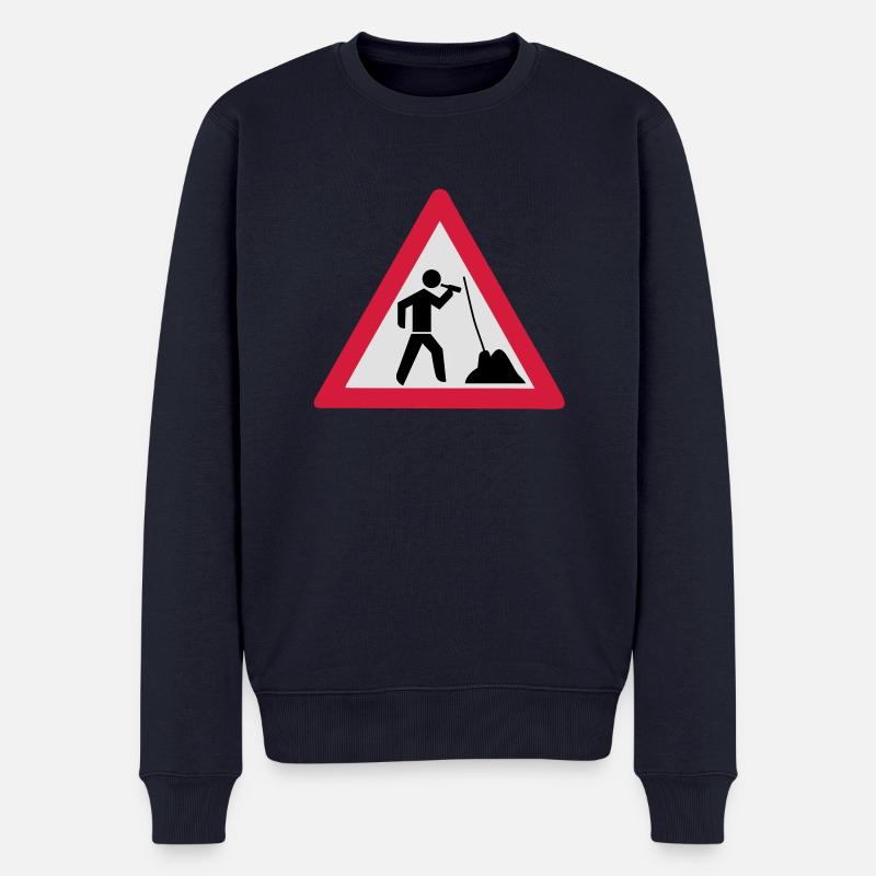 Bau: In der Ruhe liegt die Kraft - Männer Premium Bio Pullover - Navy
