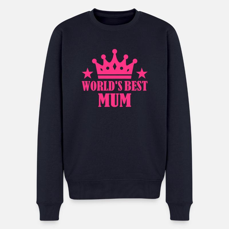 World's Best Mum - Pull Premium bio Homme - bleu marine