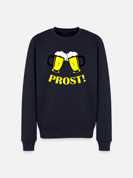 bier prost - Männer Premium Bio Pullover - Navy