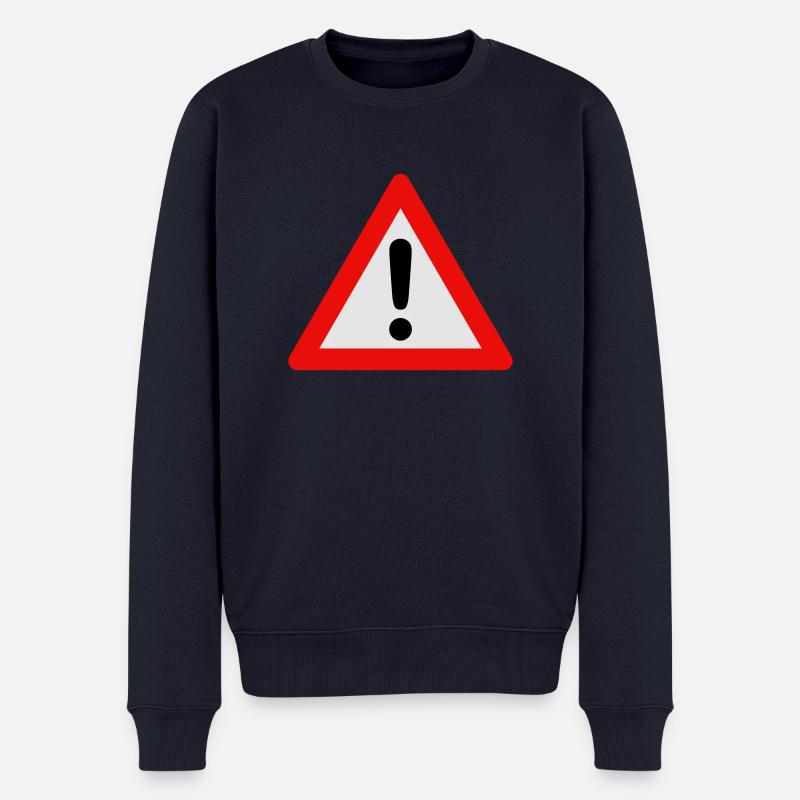 achtung! - Männer Premium Bio Pullover - Navy
