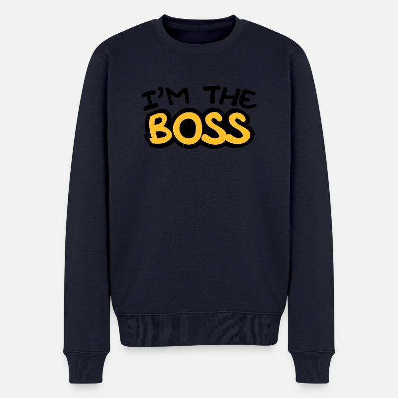 I'm The Boss Comic Style - Pull Premium bio Homme - bleu marine