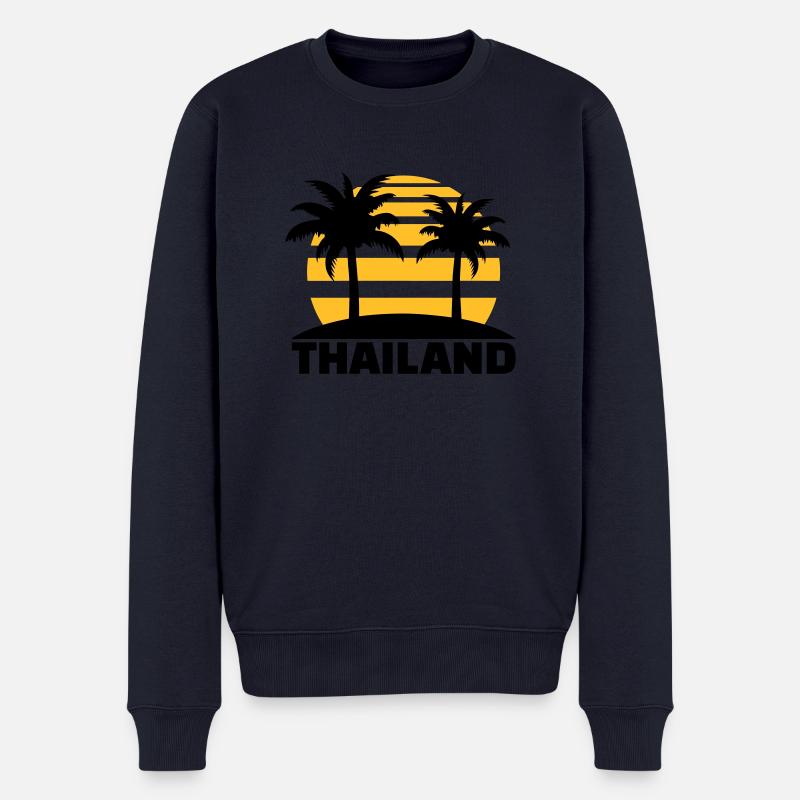 Thailand - Männer Premium Bio Pullover - Navy