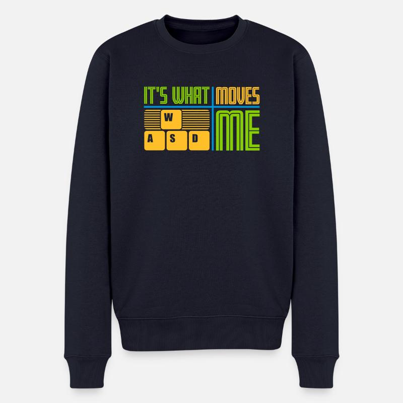 c’est ce qui m’émeut - Pull Premium bio Homme - bleu marine