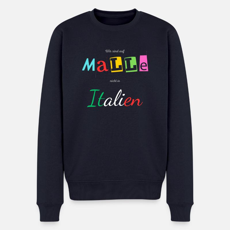 Malle Italien - Männer Premium Bio Pullover - Navy