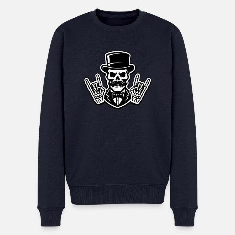 Squelette de fête de marié - Pull Premium bio Homme - bleu marine