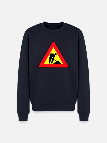 Men at Work - Men's Premium Organic Jumper - navy
