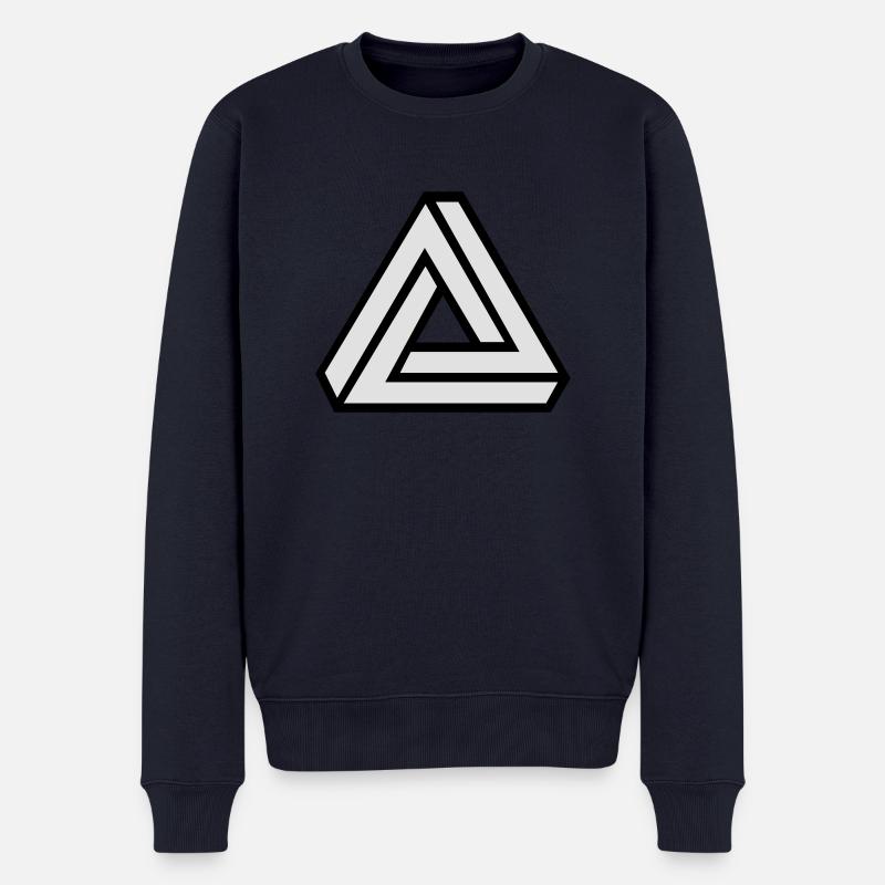 Triangle_v1 - Männer Premium Bio Pullover - Navy