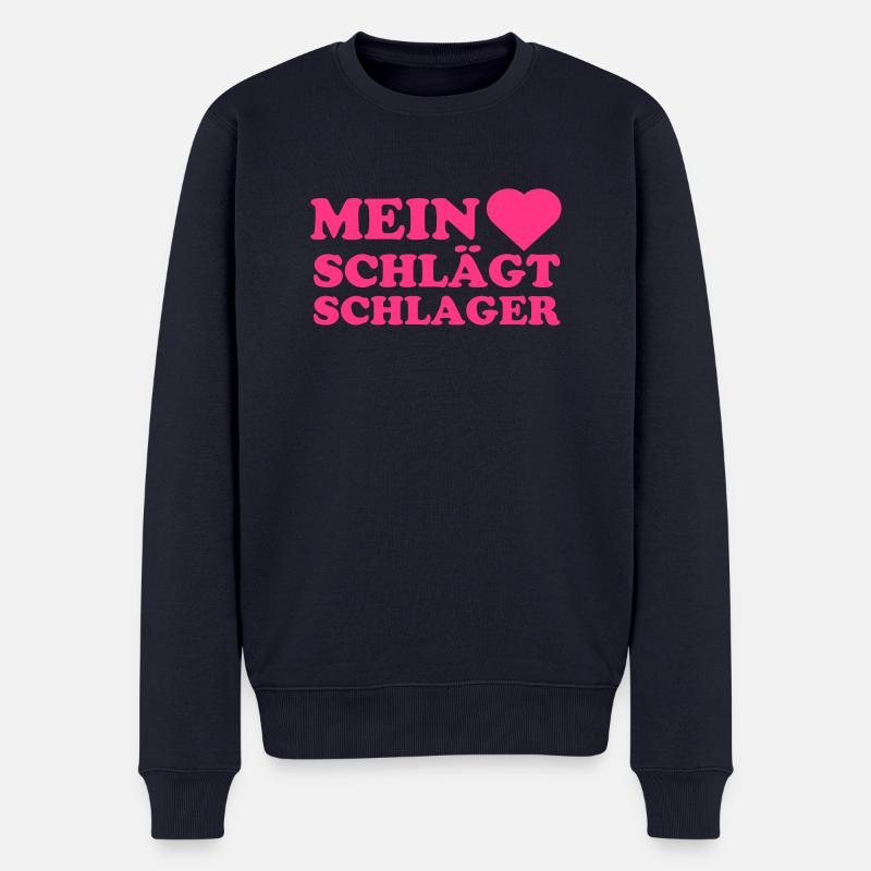 Männer T-Shirt Premium graugrün - Männer Premium Bio Pullover - Navy