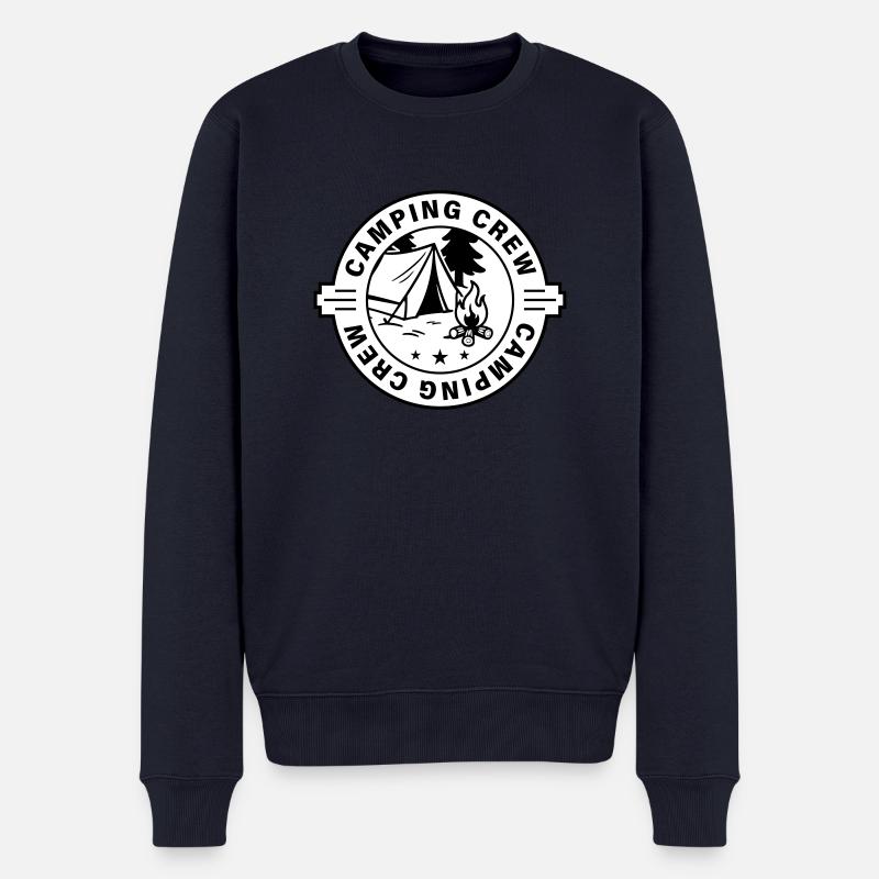 Camping Crew Zelten - Männer Premium Bio Pullover - Navy