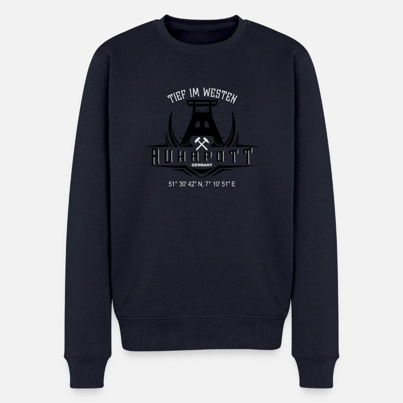 Ruhrpott Germany V2 - Männer Premium Bio Pullover - Navy