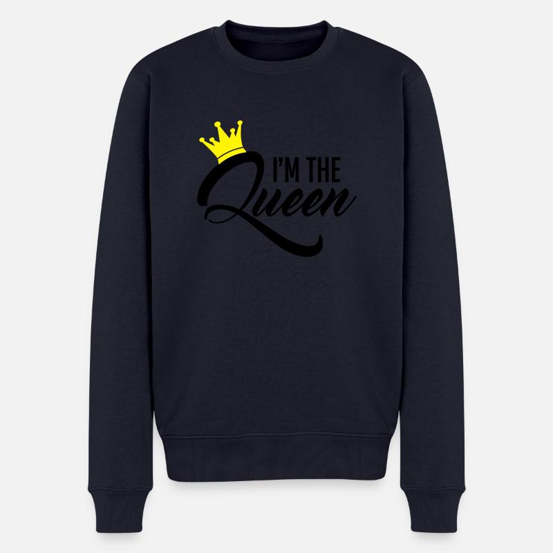 I'm the Queen - Pull Premium bio Homme - bleu marine