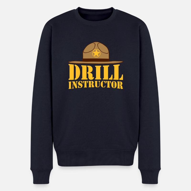 Drill Instructor Sheriff - Männer Premium Bio Pullover - Navy