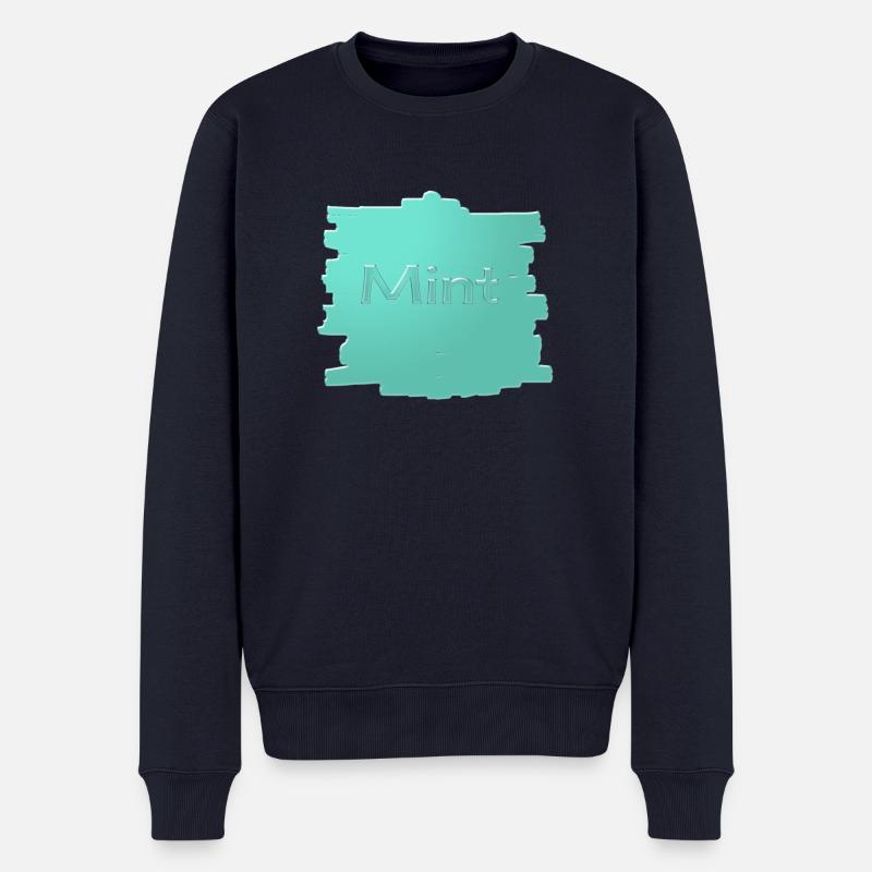 Mint - Männer Premium Bio Pullover - Navy