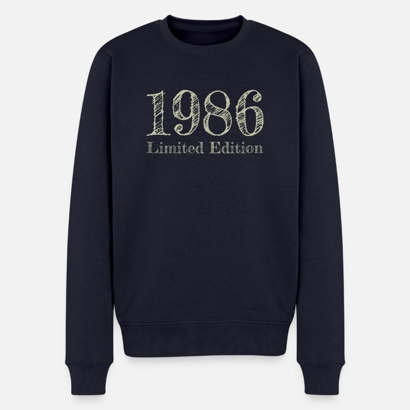 1986 - Männer Premium Bio Pullover - Navy