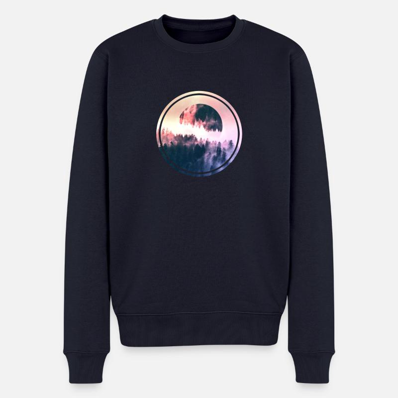 Full Moon - Männer Premium Bio Pullover - Navy
