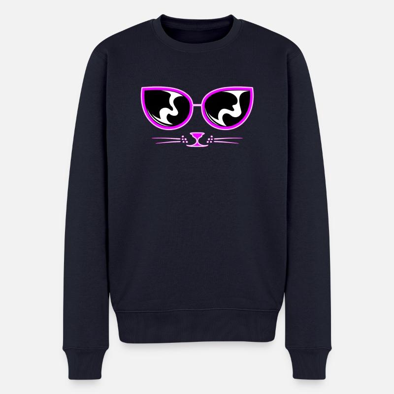 Ich sehe dich! - Männer Premium Bio Pullover - Navy