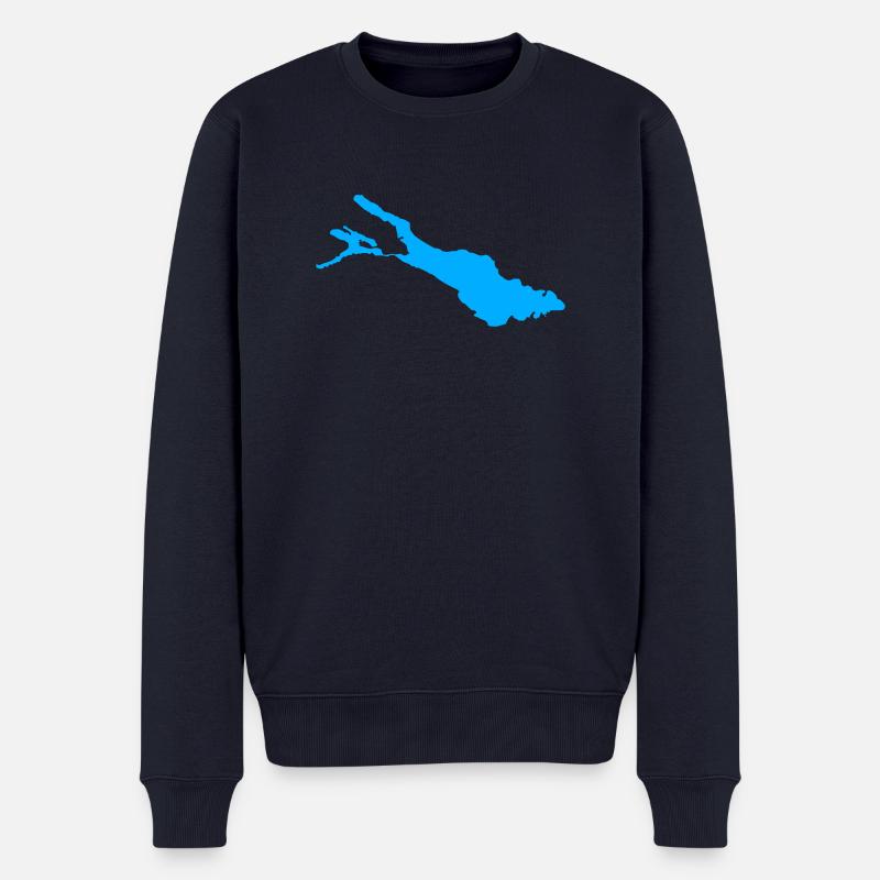 Bodensee - Männer Premium Bio Pullover - Navy