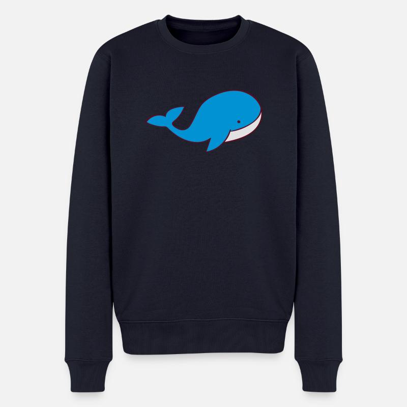 Wale - Männer Premium Bio Pullover - Navy