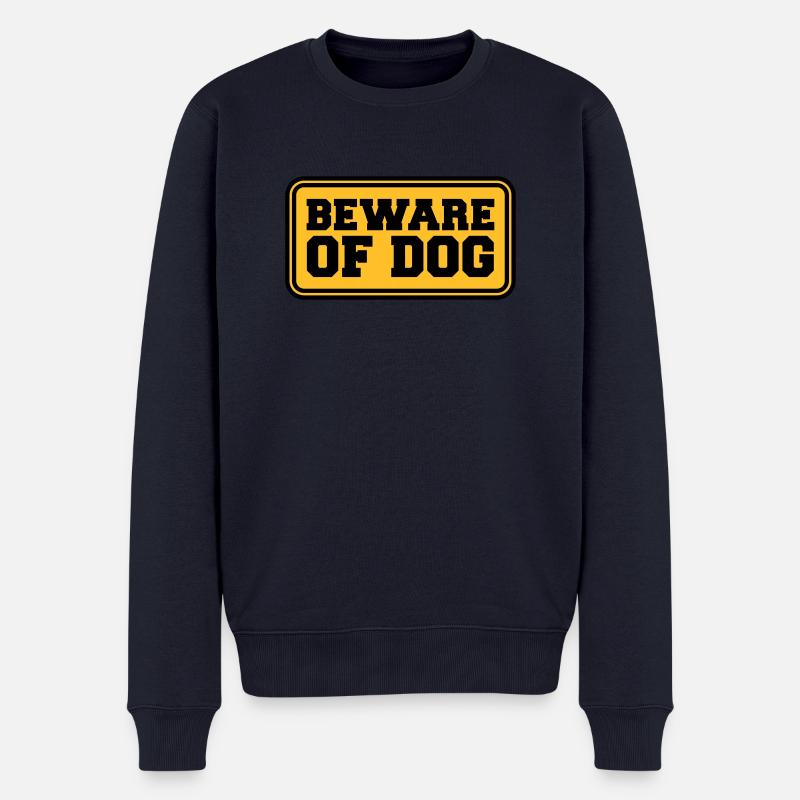 Beware Of Dog - Männer Premium Bio Pullover - Navy