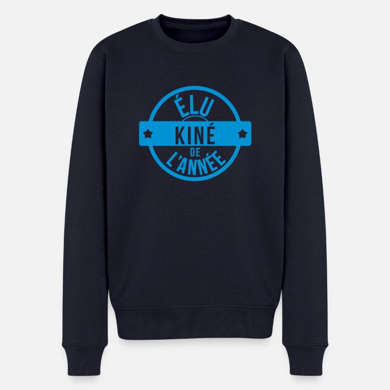 Elu Kiné de l'année ! - Pull Premium bio Homme - bleu marine
