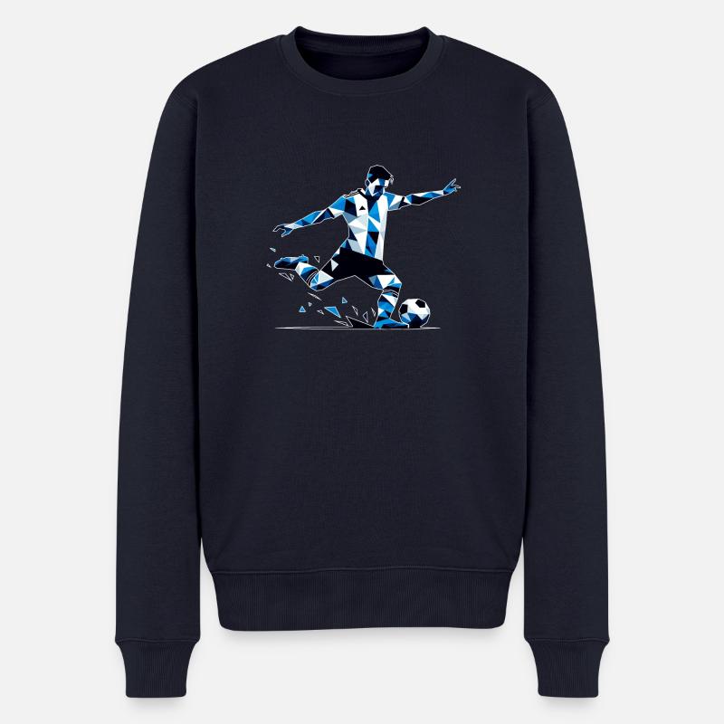 Fussball Argentinien - Männer Premium Bio Pullover - Navy