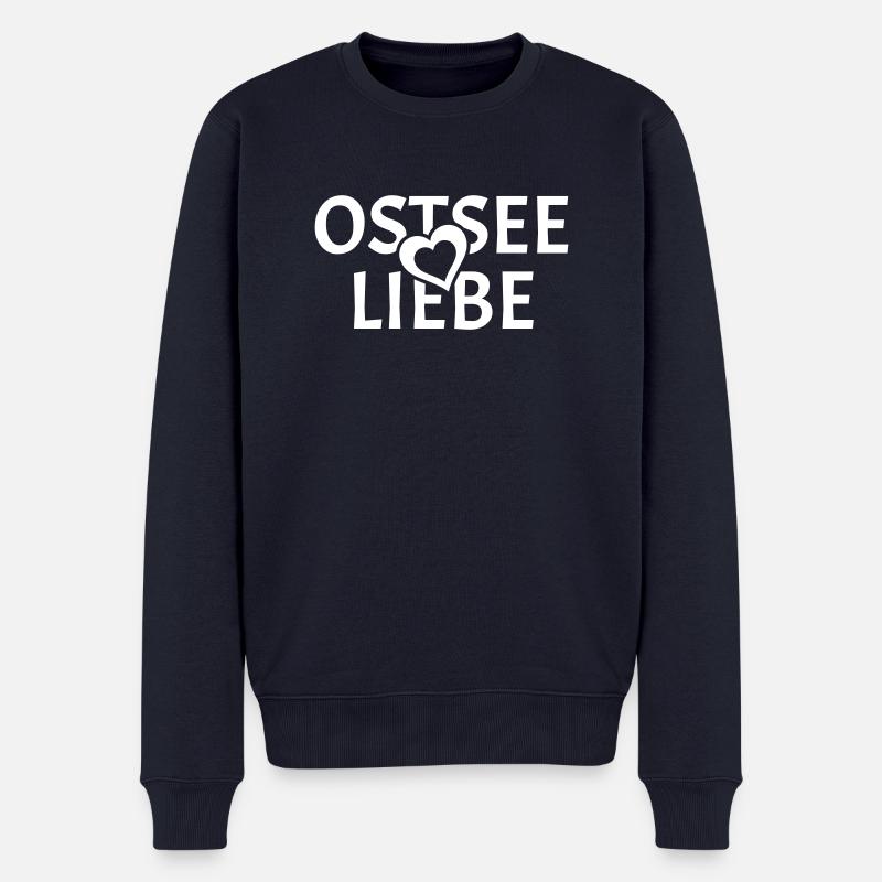 Ostseeliebe - Männer Premium Bio Pullover - Navy