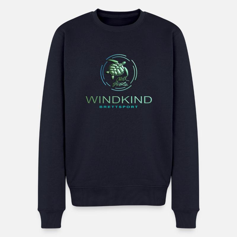 Chillkröte - Männer Premium Bio Pullover - Navy