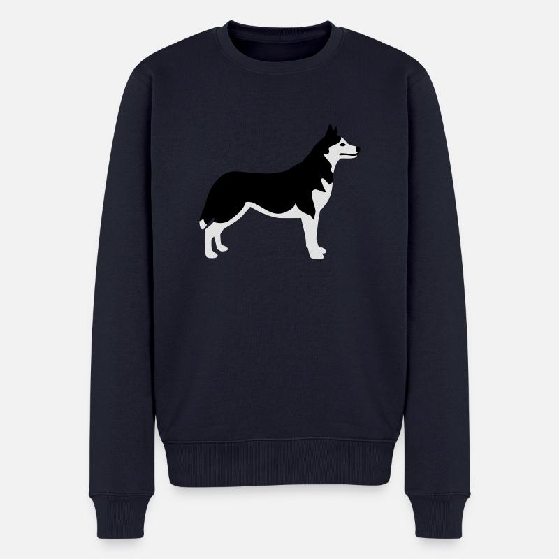 Husky - Männer Premium Bio Pullover - Navy