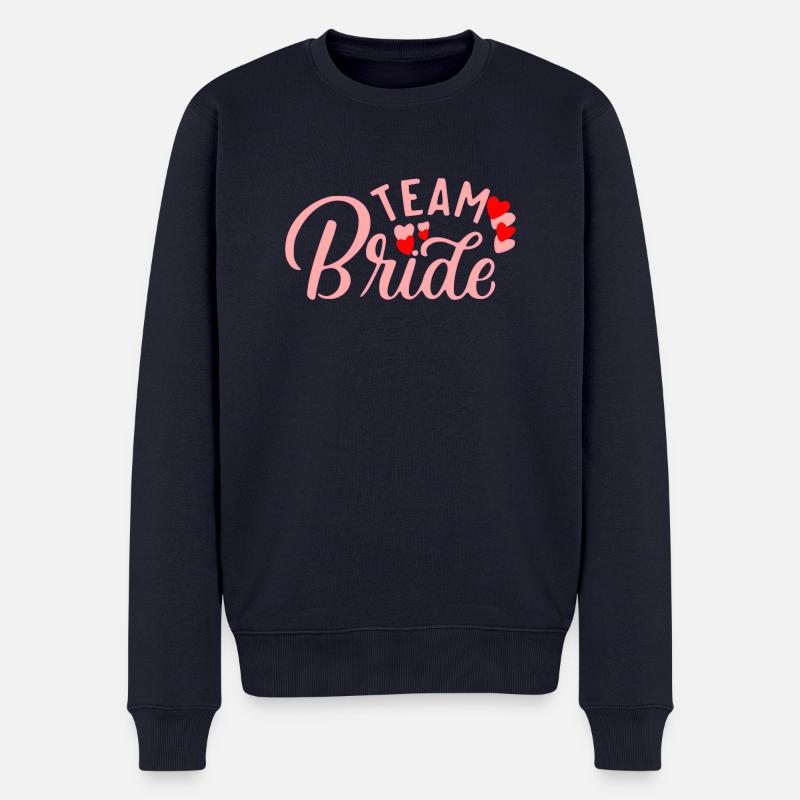 Team Bride - Männer Premium Bio Pullover - Navy