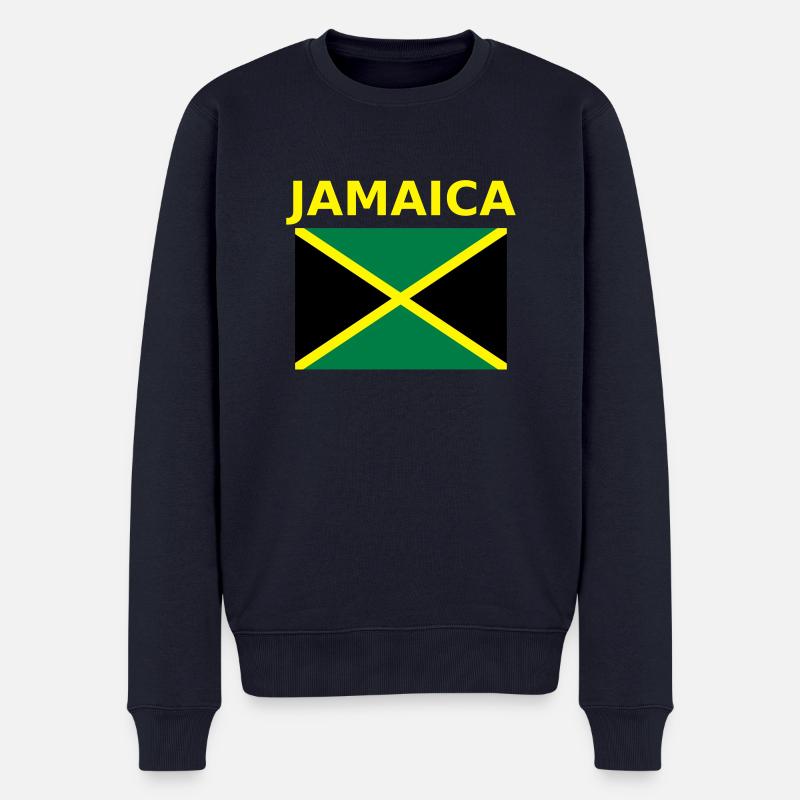 jamaica - Männer Premium Bio Pullover - Navy