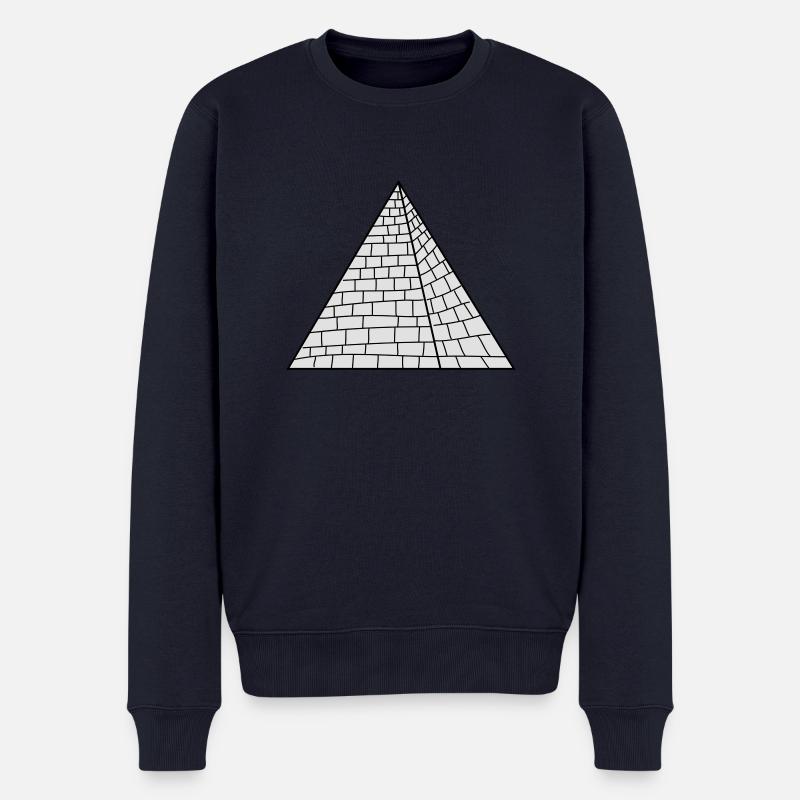 Pyramide - Männer Premium Bio Pullover - Navy