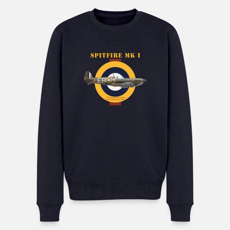 Spitfire Mk I Bennions - Pull Premium bio Homme - bleu marine