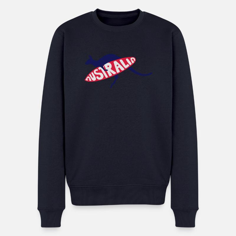 Surfing Australia - Männer Premium Bio Pullover - Navy