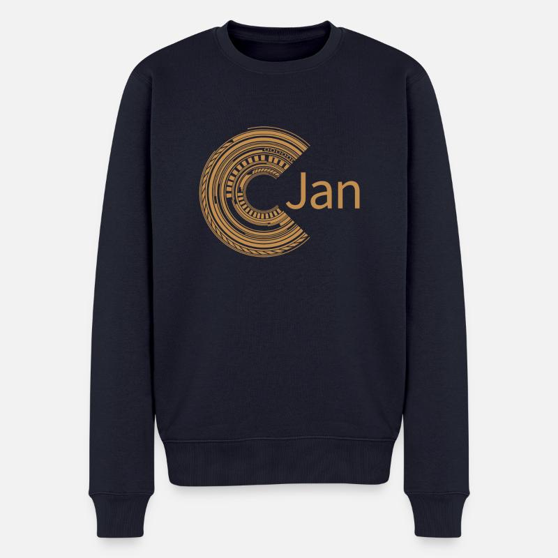 Für Jan - Männer Premium Bio Pullover - Navy