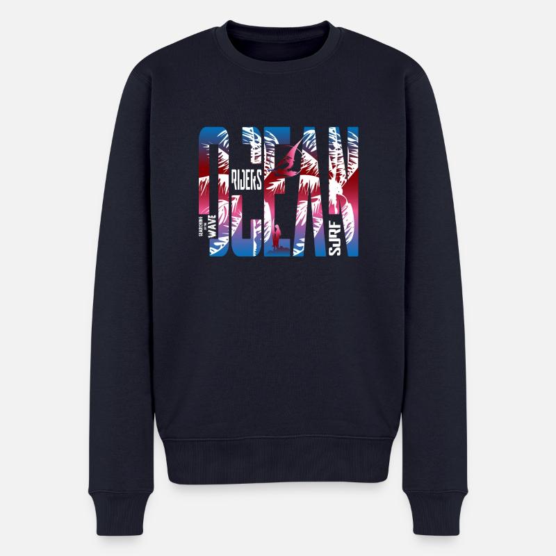 Cavaliers de l’océan d’été - Pull Premium bio Homme - bleu marine