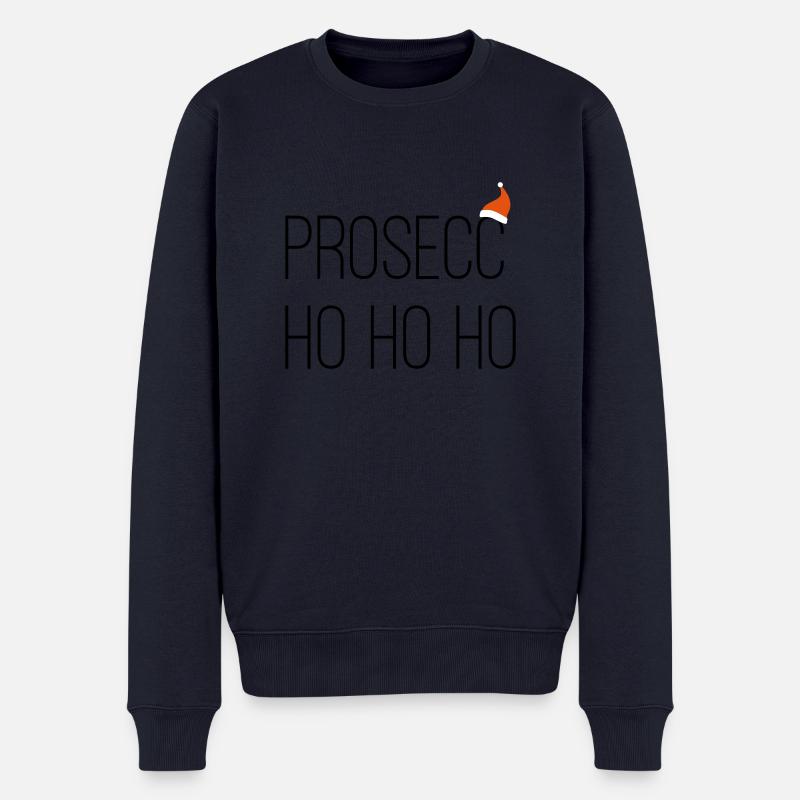 PROSECCO Weihnachten - Männer Premium Bio Pullover - Navy