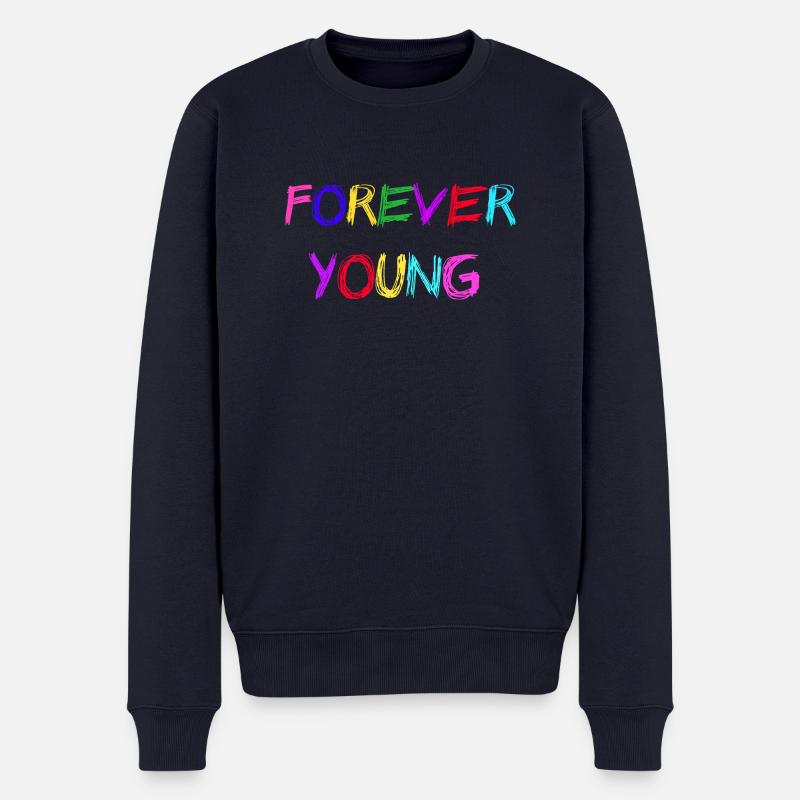 Young - Männer Premium Bio Pullover - Navy