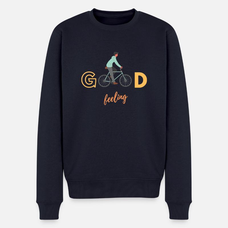 Good feeling - Männer Premium Bio Pullover - Navy
