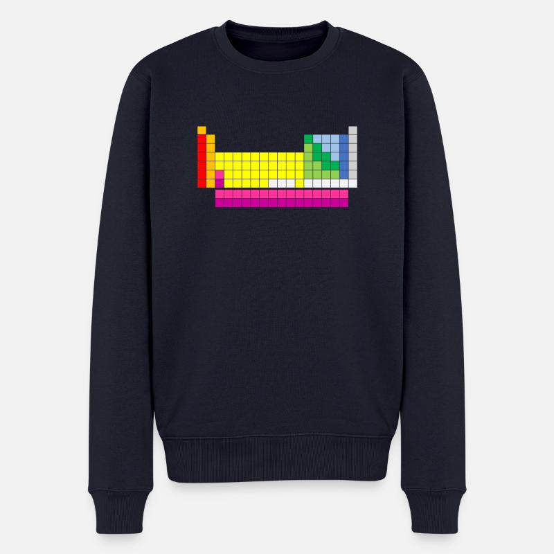 Periodensystem der Elemente - Männer Premium Bio Pullover - Navy