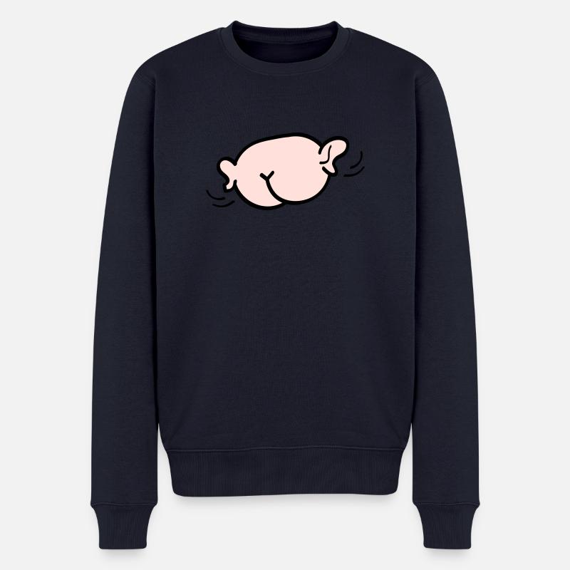 Arsch mit Ohren - Männer Premium Bio Pullover - Navy