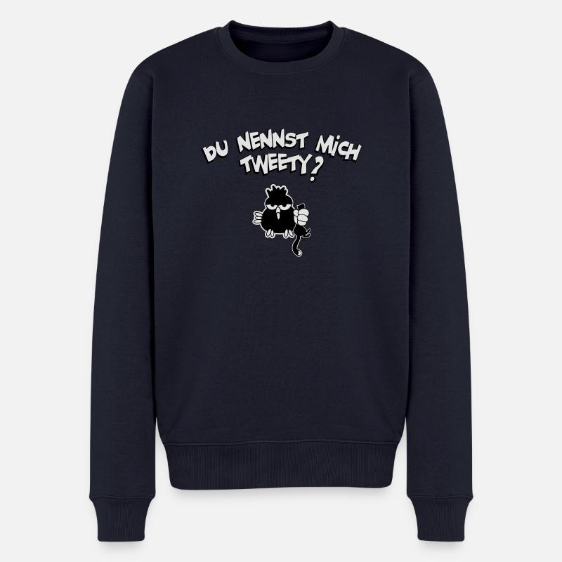 du nennst mich tweety? - Männer Premium Bio Pullover - Navy