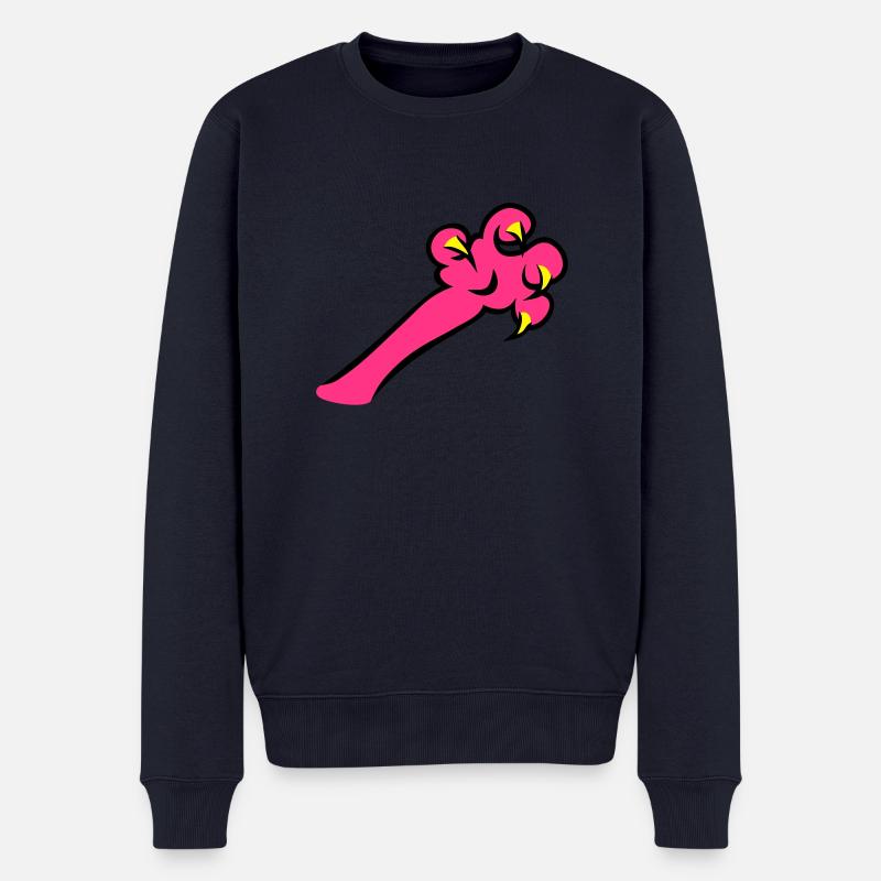 claws / Krallen (3c) - Männer Premium Bio Pullover - Navy
