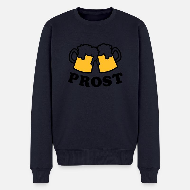 Bier - Männer Premium Bio Pullover - Navy